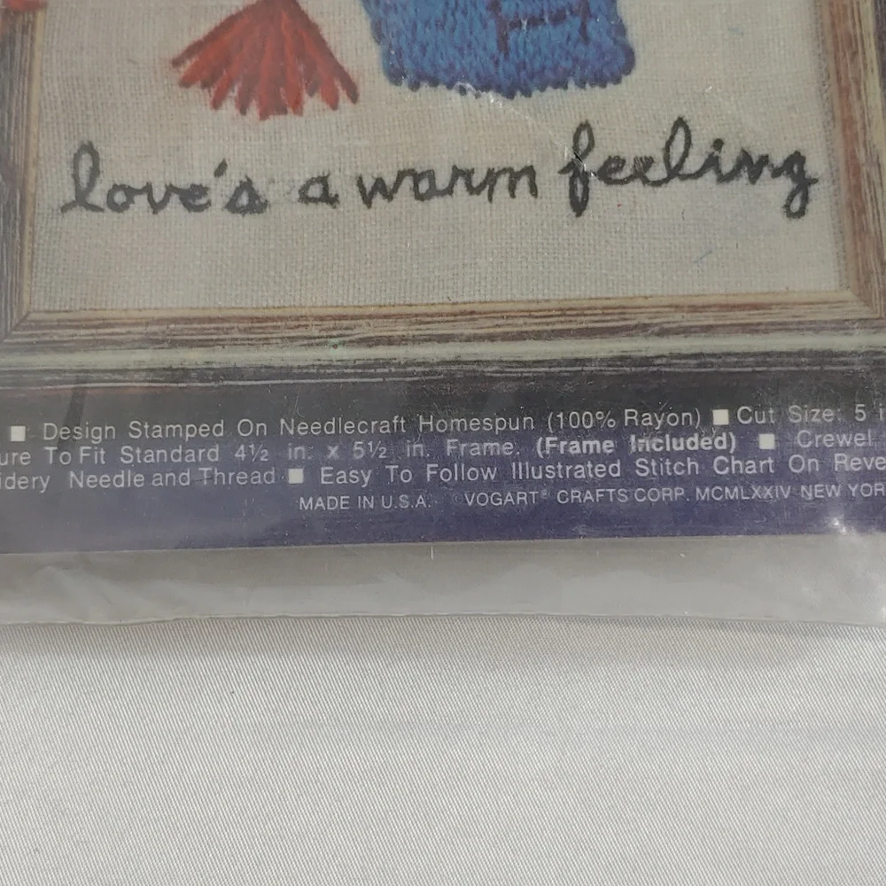 NWT Vintage 70's Embroidery‎ Kit Child Bird Moppets Needle Stitch #786C MCM